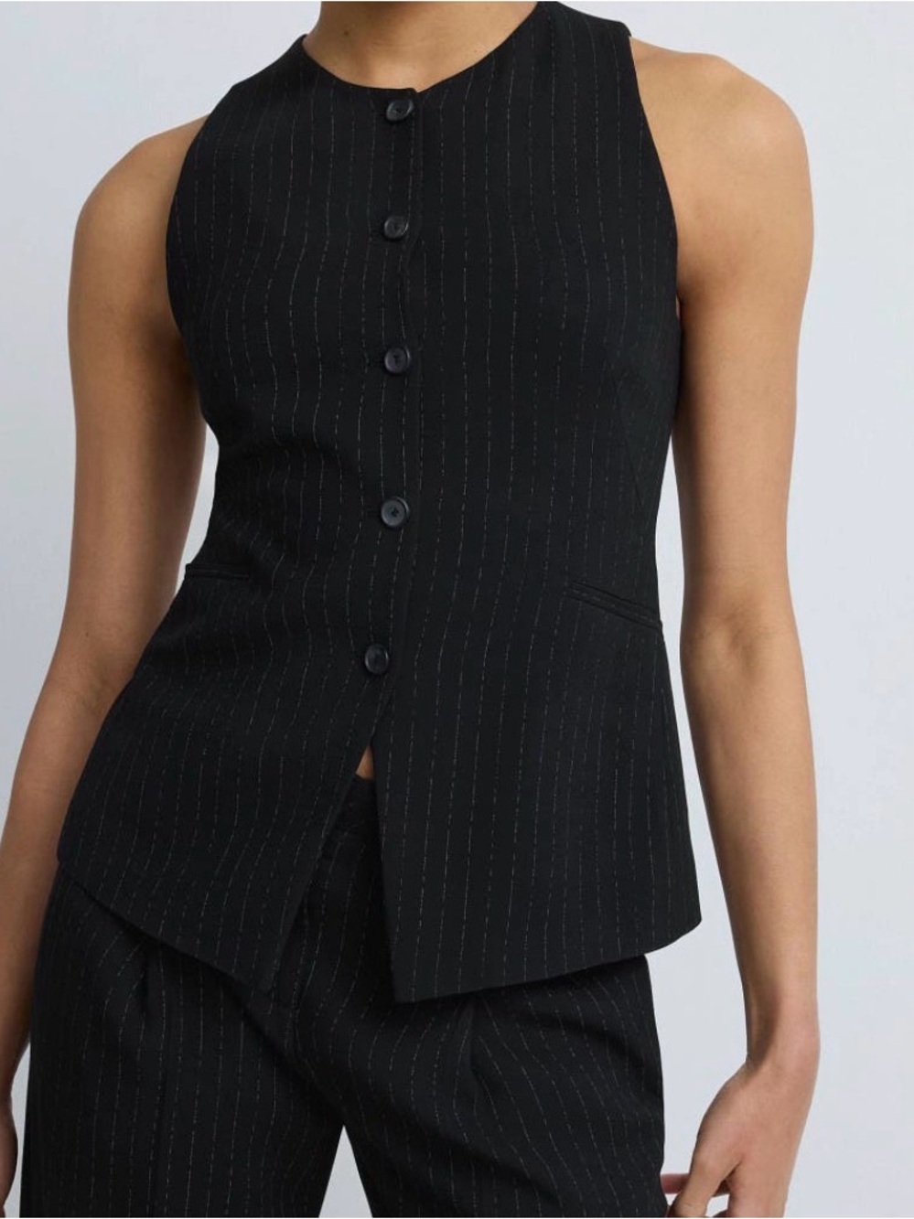 Hugo Boss Womens Boss ~ Juleran Pinstripe Vest ~ New! Size US 0